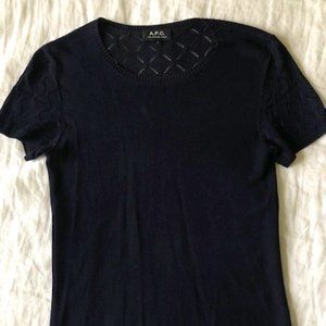 APC dark blue knit tee